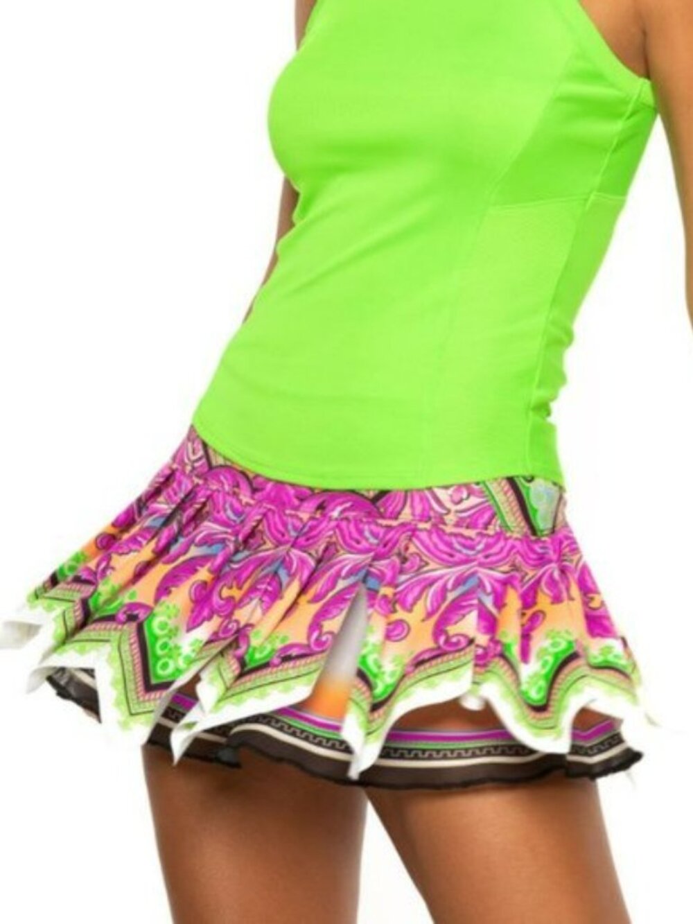 Nwt Lucky In Love RARE Rococo Scarf Tennis Skirt Skort Shorts S Small